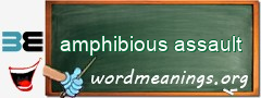 WordMeaning blackboard for amphibious assault